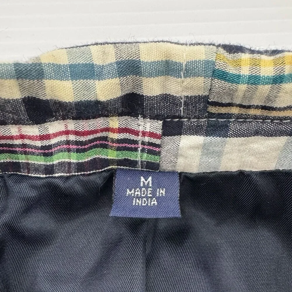 Grant Thomas Madras Patchwork Blazer Sport Coat Mens M Cotton Preppy Ivy Plaid